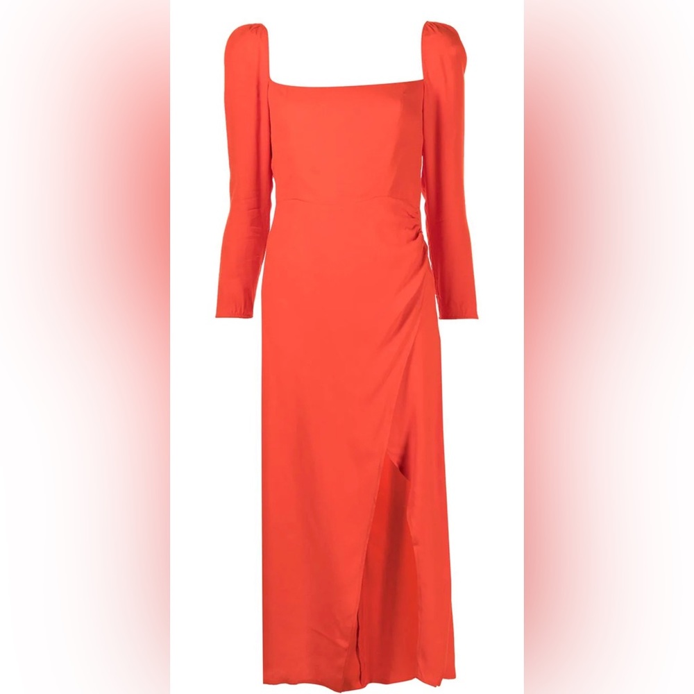 Reformation Hilda square-neck midi dress size 6 NWT - Picture 2 of 10